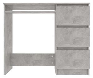 Skrivbord betonggrå 90x45x76 cm spånskiva - Grå