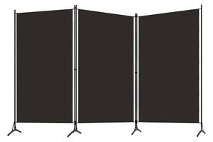 Rumsavdelare 3 paneler brun 260x180 cm - Brun