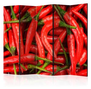 Rumsavdelare Chili Pepper - Background II 225x172 cm - Artgeist sp. z o. o