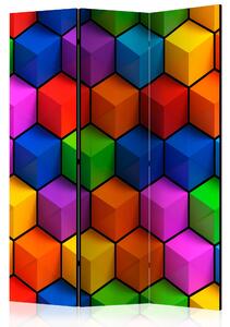 Rumsavdelare Colorful Geometric Boxes 135x172 cm - Artgeist sp. z o. o