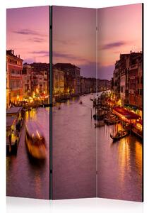 Rumsavdelare City of Lovers, Venice by Night 135x172 cm - Artgeist sp. z o. o
