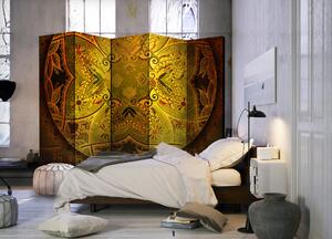 Rumsavdelare Mandala: Golden Power II 225x172 cm - Artgeist sp. z o. o