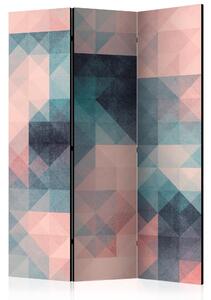 RUMSAVDELARE Pixels Green and Pink 135x172 cm - Artgeist sp. z o. o