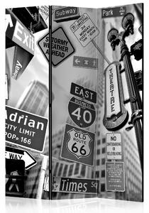 Rumsavdelare Roads To Manhattan 135x172 cm - Artgeist sp. z o. o