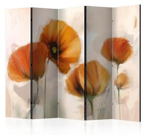 Rumsavdelare Poppies - Vintage II 225x172 cm - Artgeist sp. z o. o