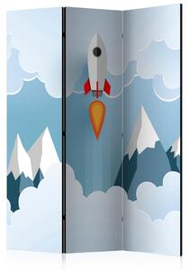 Rumsavdelare Rocket in the Clouds 135x172 cm - Artgeist sp. z o. o