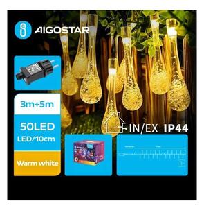 Aigostar - LED dekorativ utomhusslinga 50xLED/8 funktioner 8m IP44 varm vit