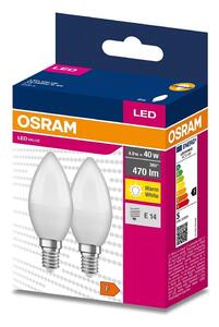 KIT 2x LED glödlampa B35 E14/4,9W/230V 3000K - Osram