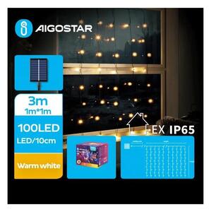 Aigostar - LED Solar Julkedja 100xLED/8 funktioner 4x1m IP65 varm vit