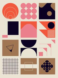 Illustration Scandinavian Artwork Vector Pattern Design, Normform