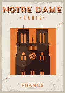 Illustration Typographic Paris City Poster Design, kursatunsal