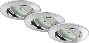 Briloner 7209-038 - KIT 3x Infälld LED badrumsbelysning LED/5W/230V IP23