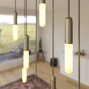 Creative Cables Hängande Lampa med 8 Glödlampor Satin Stål