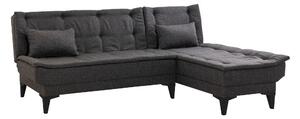 Bunnythorpe Bäddsoffa m. Divan 4-sits Antracit -