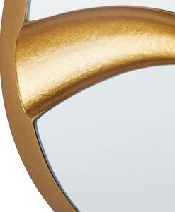 Väggspegel Guld 60 x 90 cm Väggmonterad Dekorativ Spegel Modern Stil Hängande Dekor Beliani