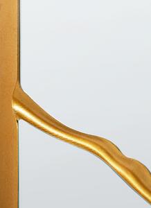 Väggspegel Guld 80 x 80 cm Kvadratisk Väggmonterad Dekorativ Spegel Modern Stil Hängande Dekor Beliani