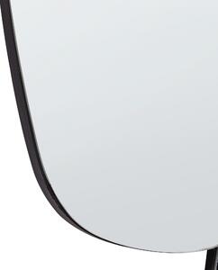 Väggspegel Silver 80 x 120 cm Väggmonterad Dekorativ Spegel Modern Stil Hängande Dekor Beliani