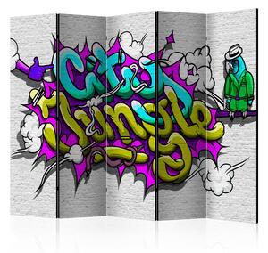 Rumsavdelare - City Jungle - graffiti II 225x172 - Artgeist sp. z o. o