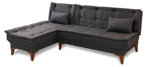 Bunnythorpe Bäddsoffa m. Divan 4-sits Antracit -