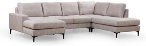 KAMMELLE Soffa m. Divan och Schäslong 4-sits Beige -