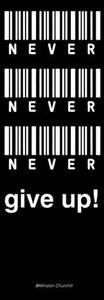 Poster Never give up