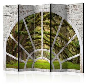WINDOW TO SECRET FOREST Rumsavdelare 225x172 cm - Artgeist sp. z o. o