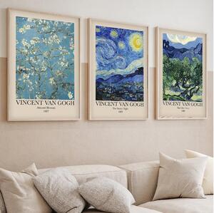 KIT 3x Bild i fotoram 50x70 cm Vincent van Gogh