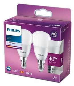 KIT 2x LED glödlampa Philips P45 E14/5W/230V 4000K