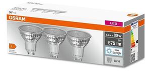 KIT 3x LED glödlampa PAR16 GU10/6,9W/230V 6500K - Osram