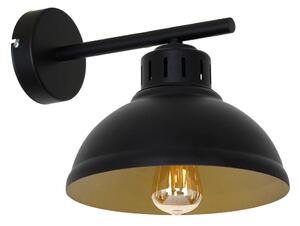 Vägglampa SVEN 1xE27/15W/230V svart/guld