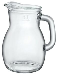 Bormioli Rocco Tillbringare Bistrot med mätrand; 1.2l, 9.3x18.5 cm (ØxH); Transparent; Rund; 1 l Mätrand, 6 Styck / Förpackning