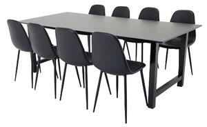 Matgrupp Canet bord och 8 st Penally stolar