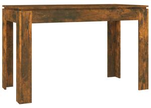 Matbord rökfärgad ek 120x60x76 cm konstruerat trä