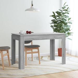 Matbord grå sonoma 120x60x76 cm konstruerat trä