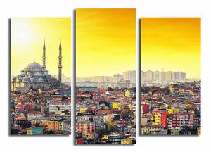 Canvastavla City Istanbul 3-pack Flerfärgad - 20x39 cm
