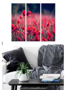 Tavla Floral 3-Pack Flerfärgad 20X50 Cm - 20x50 cm