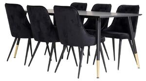 Matgrupp Doris bord och 6st Valleta stolar