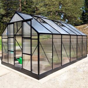 Växthus 10,7m² | Hög odlingshöjd | 6mm kanalplast