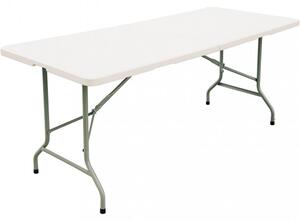 Hopfällbart bord | 180x74cm | Vit