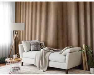 Trälamell akustikpaneler | 2400x600x21mm | Vit ek