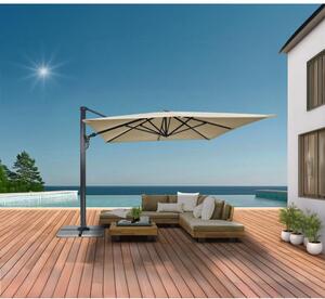 Parasoll 3x3 m| 360° Rotation | UV-skydd | Beige | Metalcraft