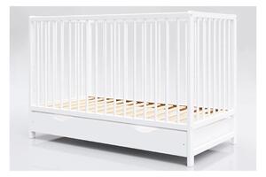 PETITE&MARS - Children's wooden crib with storage space MOONY vit