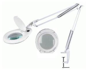 LED bordslampa med en magnifier and clip LED/15W/230V