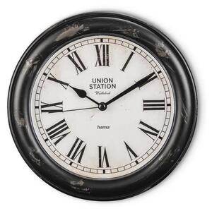 Hama - Wall clock 1xAA svart