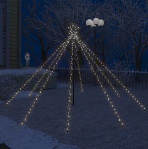 Julgran LED vattenfall inomhus/utomhus 400 lysdioder 2,5 m - Vit