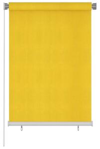 Rullgardin utomhus 100x140 cm gul HDPE - Gul
