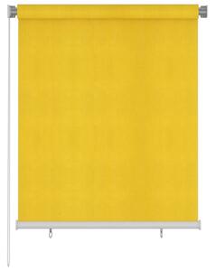 Rullgardin utomhus 120x140 cm gul HDPE - Gul