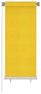 Rullgardin utomhus 60x140 cm gul HDPE - Gul