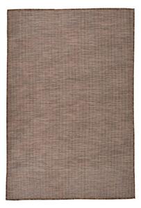 Utomhusmatta plattvävd 120x170 cm brun - Brun