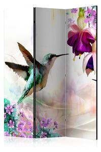 Rumsavdelare Hummingbirds And Flowers 135x172 - Artgeist sp. z o. o
